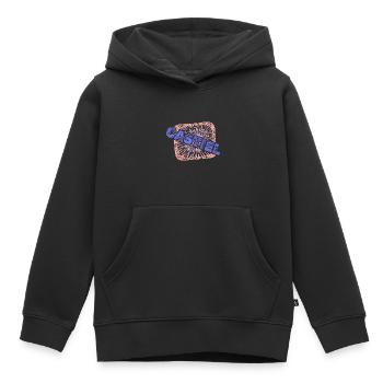 Kollege Castiel - Kinder Premium Organic Hoodie - Schwarz - Vorne - AI Model Kid Male (0cm)