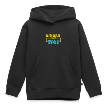 seit 1969 - Kinder Premium Organic Hoodie - Schwarz - Vorne - AI Model Kid Male (0cm)