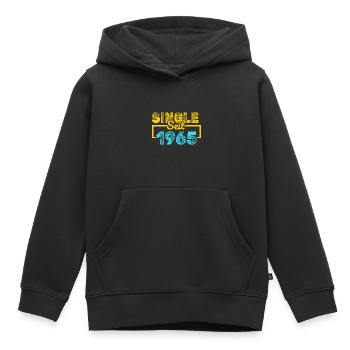 Single 1965 - Kinder Premium Organic Hoodie - Schwarz - Vorne - AI Model Kid Male (0cm)