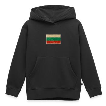 Bulgarie - Sweat Premium à capuche enfant bio - noir - Devant - AI Model Kid Male (0cm)