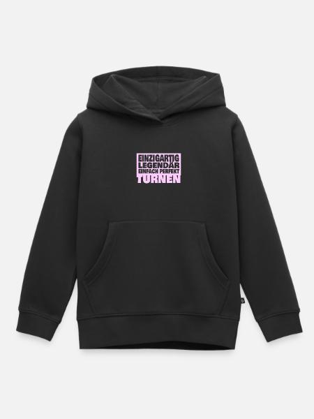 Turner - Kinder Premium Organic Hoodie - Schwarz