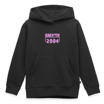 Creative 2004 - Kids Premium Organic Hoodie - black - Front - AI Model Kid Male (0cm)