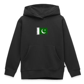 Pakistan as a flag - Kids Premium Organic Hoodie - black - Front - AI Model Kid Male (0cm)