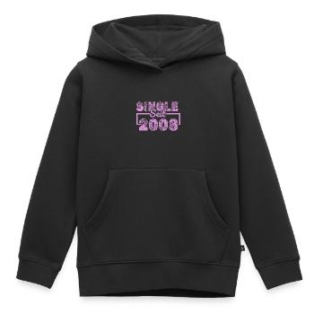 depuis 2008 - Sweat Premium à capuche enfant bio - noir - Devant - AI Model Kid Male (0cm)