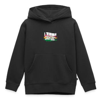 i J’enseigne la bravoure confiante l’égalité de l’enseignant l’avenir - Sweat Premium à capuche enfant bio - noir - Devant - AI Model Kid Male (0cm)