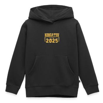 Webdesigner 2025 - Kinder Premium Organic Hoodie - Schwarz - Vorne - AI Model Kid Male (0cm)