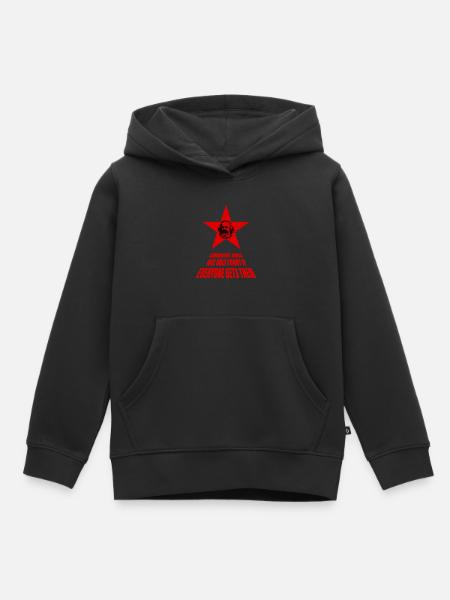cadeau de plaisanterie communiste - Sweat Premium à capuche enfant bio - noir