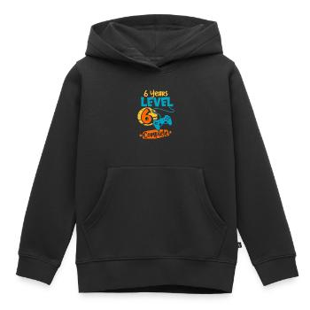 6th Birthday 6 Years Level 6 Complete Gift - Kids Premium Organic Hoodie - black - Front - AI Model Kid Male (0cm)