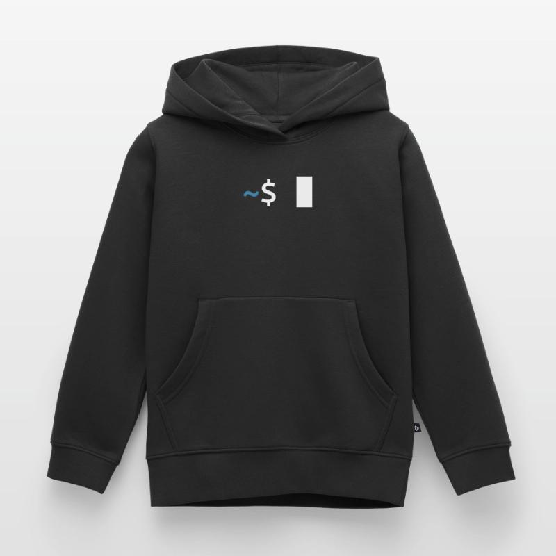 Commande Linux Shell Sweat Premium à capuche enfant bio
