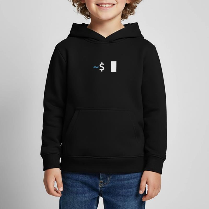 Commande Linux Shell Sweat Premium à capuche enfant bio