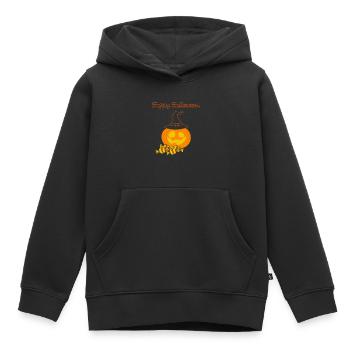 Fröhliches Halloween - Kinder Premium Organic Hoodie - Schwarz - Vorne - AI Model Kid Male (0cm)