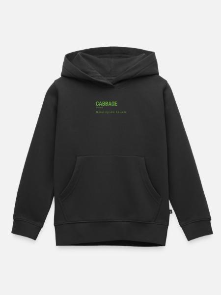 CABBAGE - Kinder Premium Organic Hoodie - Schwarz