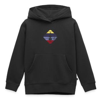 Violoncelle - Sweat Premium à capuche enfant bio - noir - Devant - AI Model Kid Male (0cm)