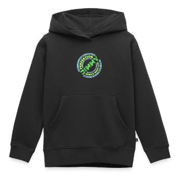 Perfektion Perfekt Jimmy - Kinder Premium Organic Hoodie - Schwarz - Vorne - AI Model Kid Male (0cm)