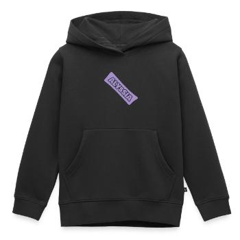 Naissance Alyssia - Sweat Premium à capuche enfant bio - noir - Devant - AI Model Kid Male (0cm)