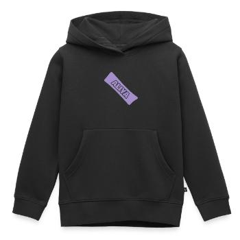 Naissance Aliya - Sweat Premium à capuche enfant bio - noir - Devant - AI Model Kid Male (0cm)