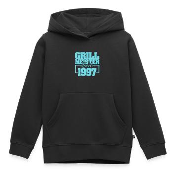 Grillbesteck 1997 - Kinder Premium Organic Hoodie - Schwarz - Vorne - AI Model Kid Male (0cm)