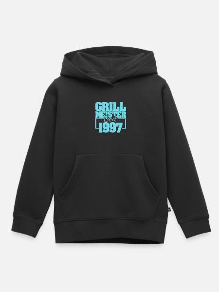 Grillbesteck 1997 - Kinder Premium Organic Hoodie - Schwarz