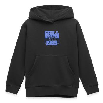 1965 - Kinder Premium Organic Hoodie - Schwarz - Vorne - AI Model Kid Male (0cm)
