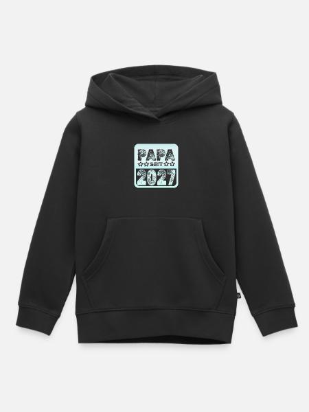 Papa 2027 - Kinder Premium Organic Hoodie - Schwarz