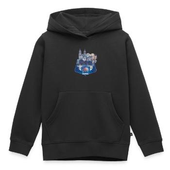 magdeburg an der elbe - Kinder Premium Organic Hoodie - Schwarz - Vorne - AI Model Kid Male (0cm)