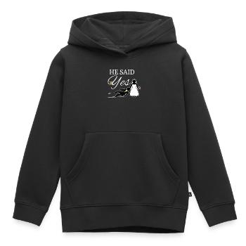Bachelor bachelorette fête de mariage - Sweat Premium à capuche enfant bio - noir - Devant - AI Model Kid Male (0cm)
