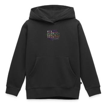 Wir sind das Volk - Kinder Premium Organic Hoodie - Schwarz - Vorne - AI Model Kid Male (0cm)