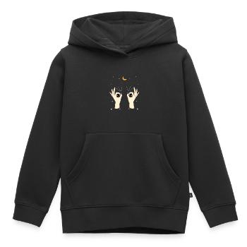 Weird Hands - Kinder Premium Organic Hoodie - Schwarz - Vorne - AI Model Kid Male (0cm)