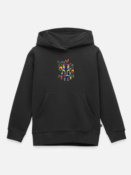 Disco Fieber 70er - Kinder Premium Organic Hoodie - Schwarz