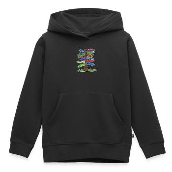 Verreisen Reisen Urlaub Ferien Sommer Auszeit - Kinder Premium Organic Hoodie - Schwarz - Vorne - AI Model Kid Male (0cm)