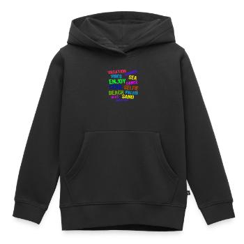 Urlaub Entspannen Ferien Sommer Sonne Verreisen - Kinder Premium Organic Hoodie - Schwarz - Vorne - AI Model Kid Male (0cm)