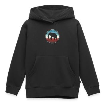 Elefant Elefanten - Kinder Premium Organic Hoodie - Schwarz - Vorne - AI Model Kid Male (0cm)
