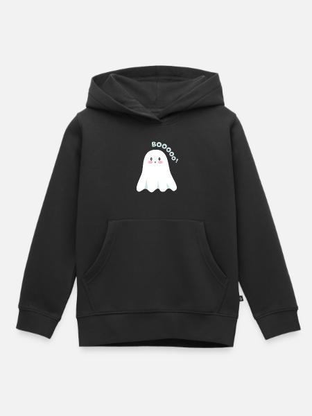 Niedlicher Geist - Kinder Premium Organic Hoodie - Schwarz