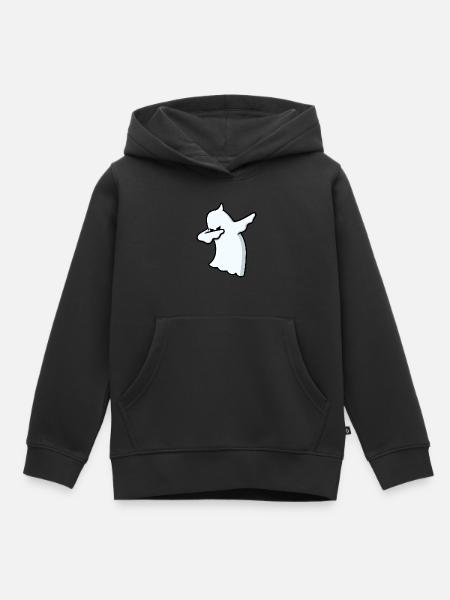 Dabbing Ghost - Kinder Premium Organic Hoodie - Schwarz