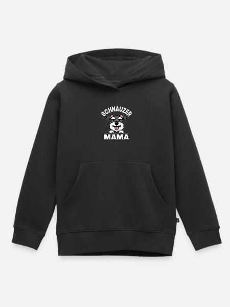 Schnauzer Mama - Kinder Premium Organic Hoodie - Schwarz