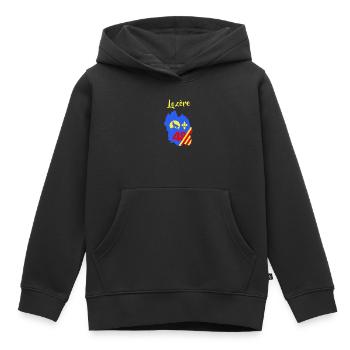 Lozère - Kinder Premium Organic Hoodie - Schwarz - Vorne - AI Model Kid Male (0cm)