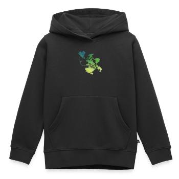 Réprimander - Sweat Premium à capuche enfant bio - noir - Devant - AI Model Kid Male (0cm)