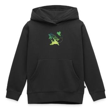 Usedom - Kinder Premium Organic Hoodie - Schwarz - Vorne - AI Model Kid Male (0cm)