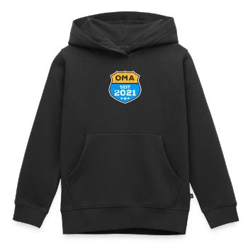 Seniorin Oma Großmutter Statement Ruhestand - Kinder Premium Organic Hoodie - Schwarz - Vorne - AI Model Kid Male (0cm)
