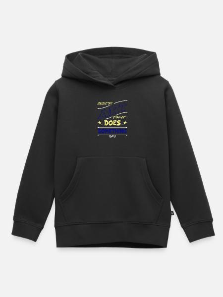 computer language - Kinder Premium Organic Hoodie - Schwarz