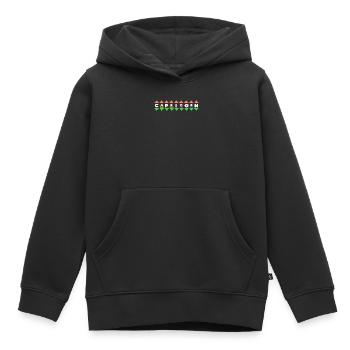 Constellation Horoscope Superstition Ciel Capricorne - Sweat Premium à capuche enfant bio - noir - Devant - AI Model Kid Male (0cm)