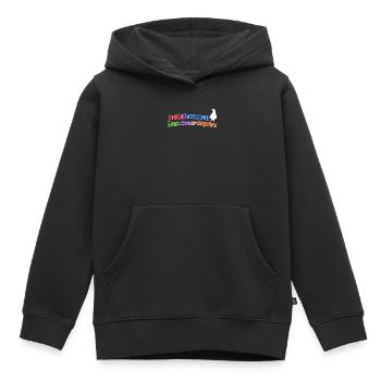Bird Animal Penguin Zoo Pôle Sud Déclaration Oiseau de mer - Sweat Premium à capuche enfant bio - noir - Devant - AI Model Kid Male (0cm)