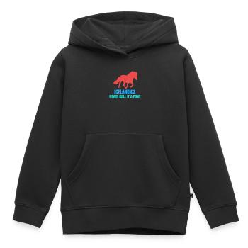 Islandpferde Pony Statement Isländer Pferdenarr - Kinder Premium Organic Hoodie - Schwarz - Vorne - AI Model Kid Male (0cm)