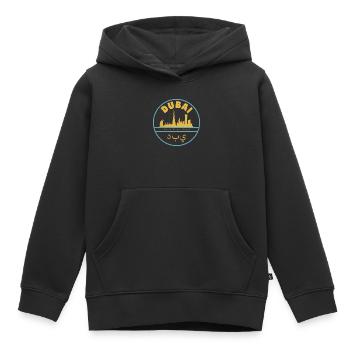 Dubaï - Sweat Premium à capuche enfant bio - noir - Devant - AI Model Kid Male (0cm)