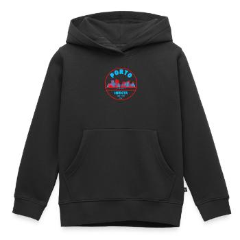 Porto Portugal - Sweat Premium à capuche enfant bio - noir - Devant - AI Model Kid Male (0cm)