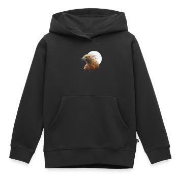 Beautiful American Eagle - Kids Premium Organic Hoodie - black - Front - AI Model Kid Male (0cm)
