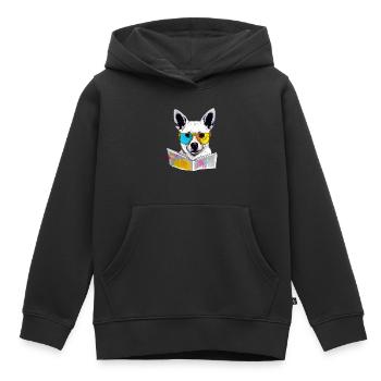 Lole Hundeschüler - Kinder Premium Organic Hoodie - Schwarz - Vorne - AI Model Kid Male (0cm)
