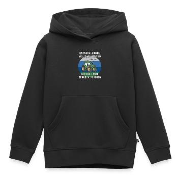 Entschuldigung zu spät, habe einen Traktor gesehen - Kinder Premium Organic Hoodie - Schwarz - Vorne - AI Model Kid Male (0cm)