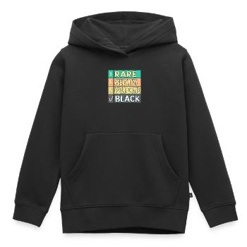 FLEISCH STEAK GARGRAD LUSTIG BBQ GRILL - Kinder Premium Organic Hoodie - Schwarz - Vorne - AI Model Kid Male (0cm)