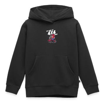 Traktor Jungbauer Landleben Statement Fahrzeug - Kinder Premium Organic Hoodie - Schwarz - Vorne - AI Model Kid Male (0cm)